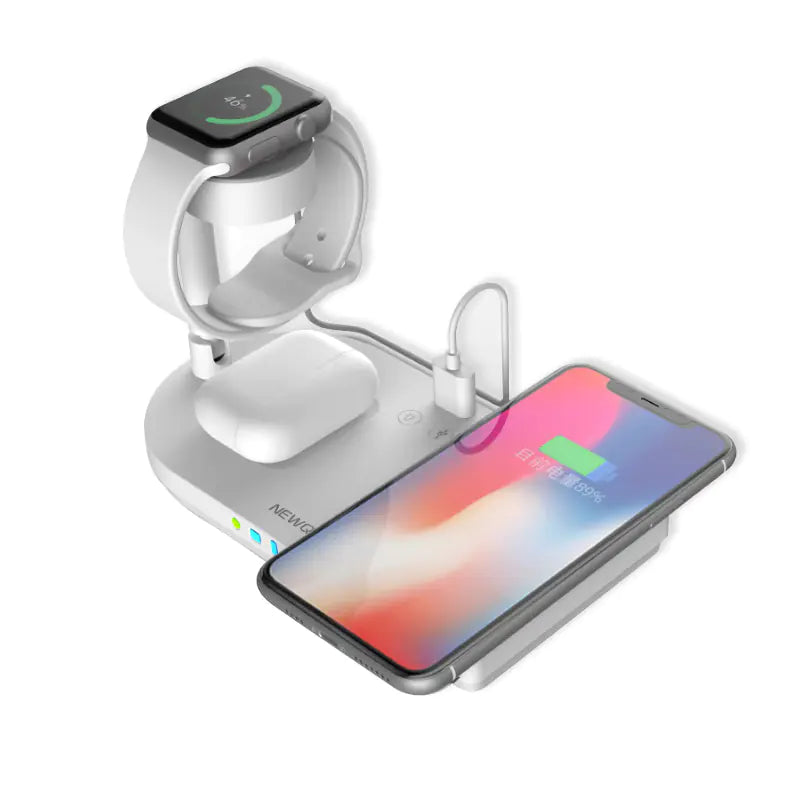 15W Fast Wireless Charger Lamp & Phone Stand (4-in-1)