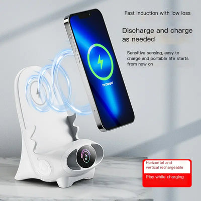 V8 Desktop Chair with Wireless Charger and Phone Stand
